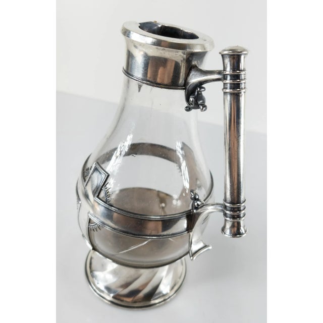 Sterling Silver and Glass Aesthetic Religious Pitcher by Tiffany & Co For Sale In New York - Image 6 of 12