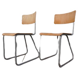 Set of Industrial Chairs by Willem Hendrik Gispen for Gispen, 1950s For Sale
