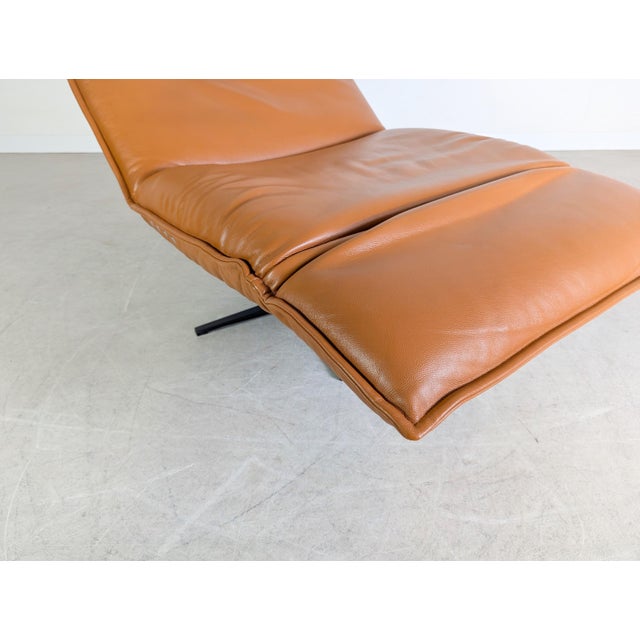 Epos Free Motion Armchair in Cognac Brown Leather from Koinor For Sale - Image 11 of 15