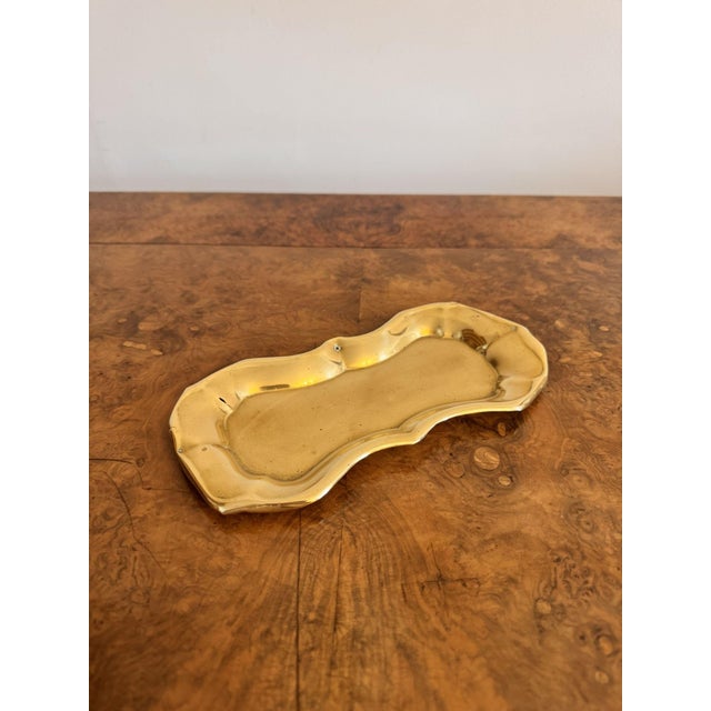 Antique Edwardian Brass Candle Snuffers and Tray, 1900s, Set of 2 For Sale - Image 3 of 7