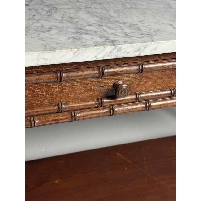 Antique Side Table in Faux Bamboo, 1900 For Sale - Image 14 of 18