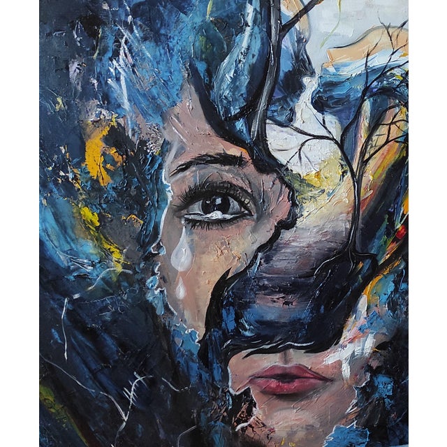 Tetiana Andriyovych Everything Passes (Girl) — Original Oil Painting on Canvas by Tetiana Andriyovych Contemporary Figurative Art, 2024 For Sale - Image 6 of 7