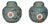 Chinese Famille Rose Turquoise "Mun Shou" Longevity Ginger Jars - A Pair For Sale