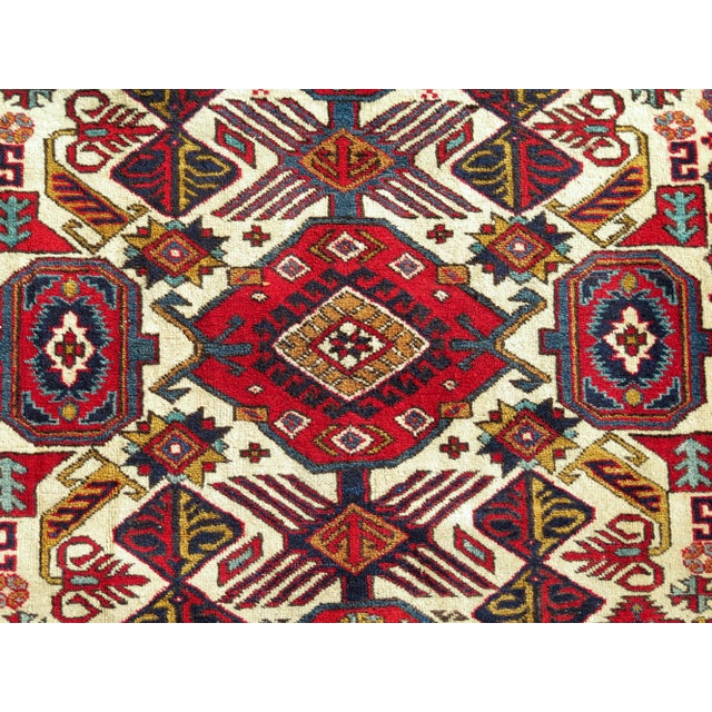Ruby Red 1960s Classical Turkish Handmade Oriental Carpet Area Rug For Sale - Image 8 of 11