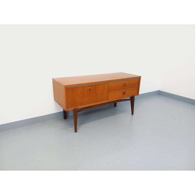 Small Vintage Scandinavian Teak Sideboard, 1960s For Sale - Image 3 of 15