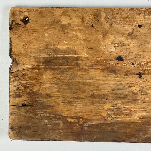 Antique 19th Century "Fresh Eggs" Wooden Sign With Applied Egg Shells For Sale - Image 14 of 15