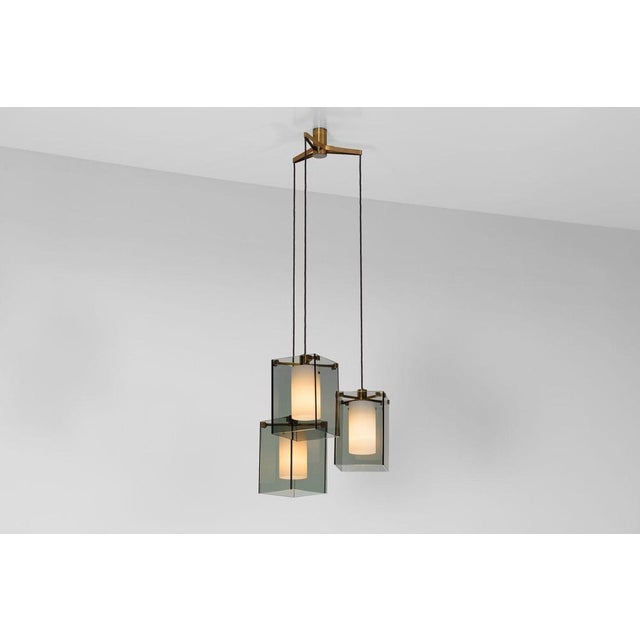 Metal 2210 Pendant Lamp by Max Ingrand for Fontana Arte, 1960 For Sale - Image 7 of 18