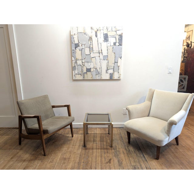 Romeo Rega Romeo Rega Brass Chrome Glass Side Table For Sale - Image 4 of 11