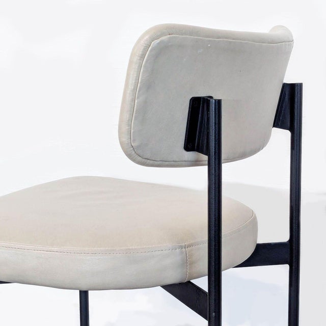 Pottery Barn Maison Leather Bar Stool For Sale In San Francisco - Image 6 of 9