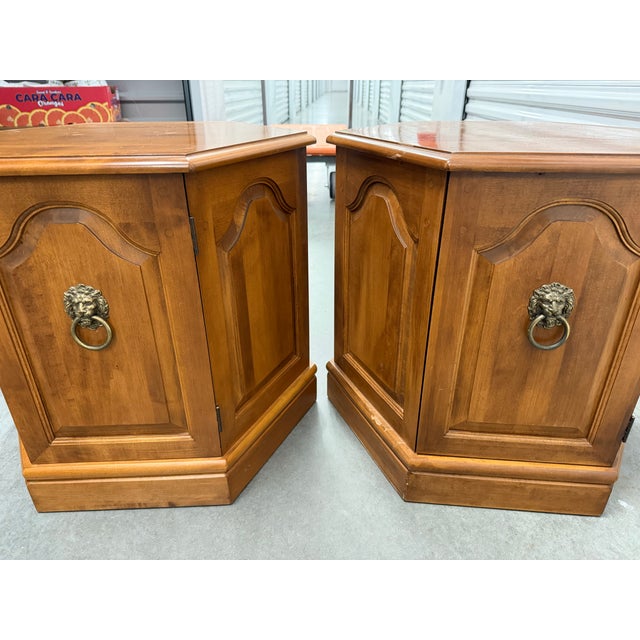 Brown Late 20th Century Early American Hexagon Side Table For Sale - Image 8 of 9