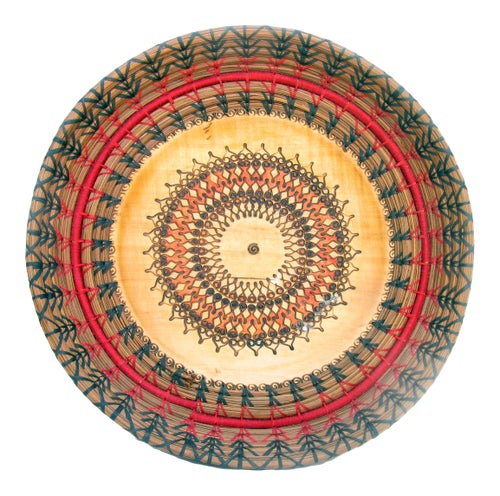 Boho Chic Tribal Woven Platter Tray