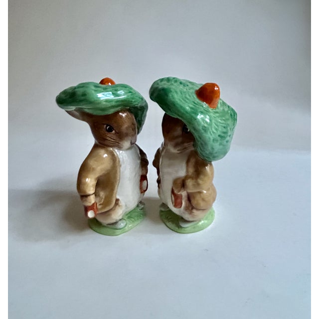 White Pair Beswick "Benjamin Bunny" Porcelain Figurines, C. 1970's For Sale - Image 8 of 18