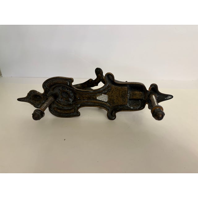 1950s Vintage Victorian Style Cast Iron Door Knocker For Sale - Image 5 of 6