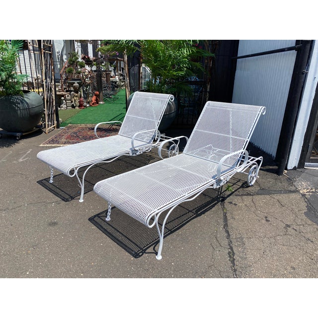 Vintage Outdoor Chaise Lounges by Russell Woodard a Pair Chairish