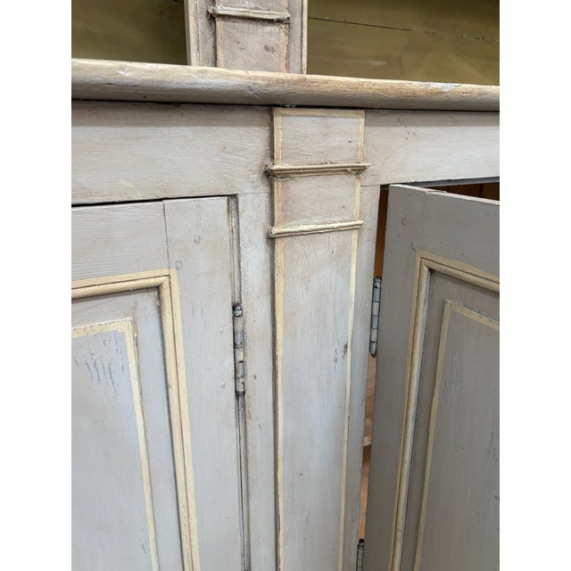 Early 19th Century Grand Period French Directoire Painted Bibliotheque/Bookcase For Sale - Image 5 of 12