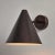 Metal Hans-Agne Jakobsson 'Tratten' Dark Brown Patinated Outdoor Sconces - a Pair For Sale - Image 7 of 12