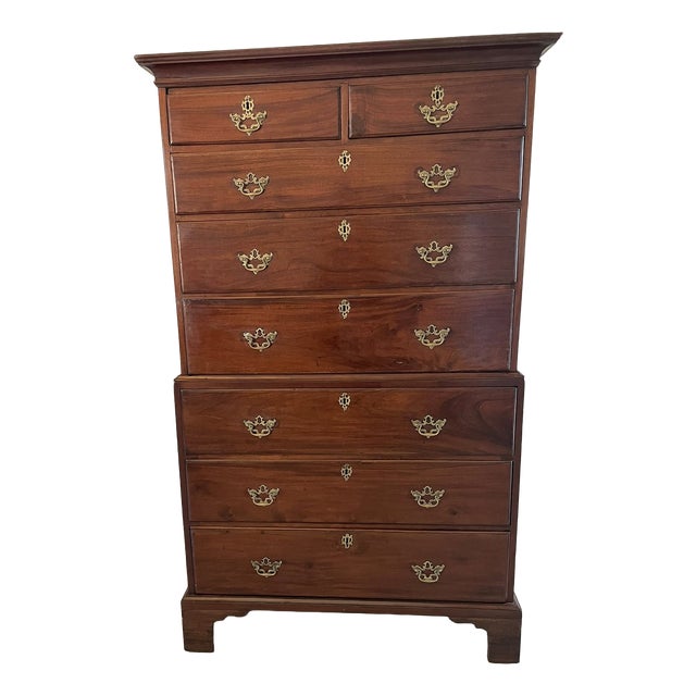 Antique Georgian Mahogany Chest of Drawers, 1780 For Sale