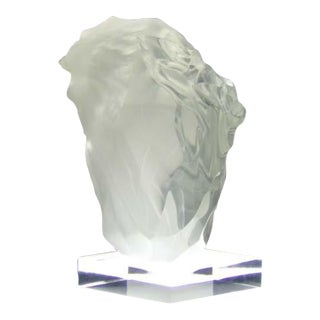 Frederick Hart "Breath of Life" Lucite Acrylic Sculpture Hand Signed For Sale