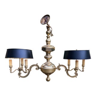 1990s Chapman Manufacturing Co Solid Brass Chandelier For Sale