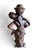Victorian Late 20th Century Tiffany Style Figural Lady Stained Floral Table Lamp For Sale - Image 3 of 13