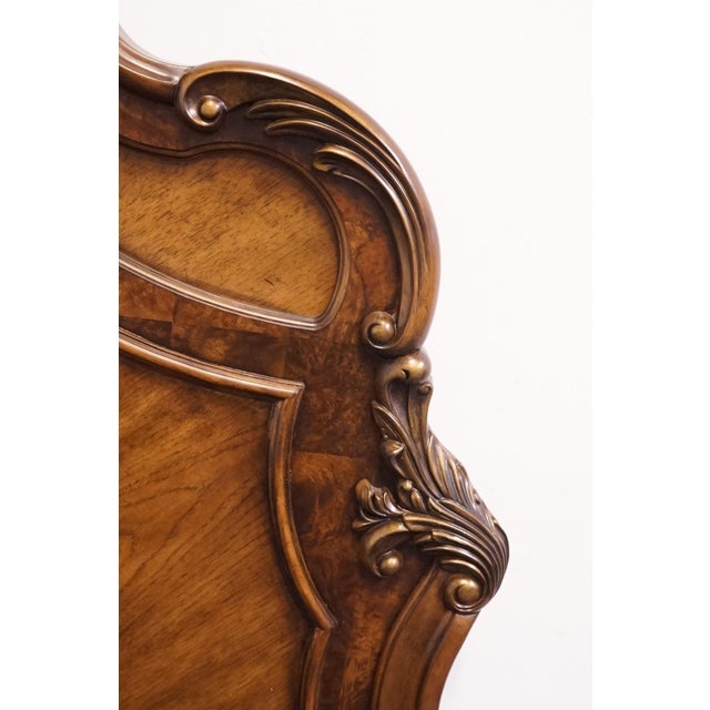 Wood Fairmont Designs Bookmatched Pecan Louis XV French Provincial Queen Size Bed - Chestnut Finish C7025-08 For Sale - Image 7 of 14