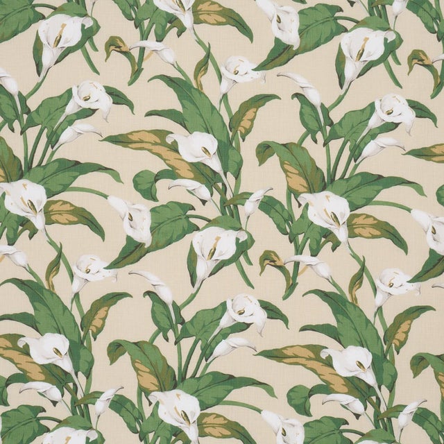 Arum Lilies is based on a 19th-century fabric used at Chartwell House, the storied home of Winston Churchill. Printed in...