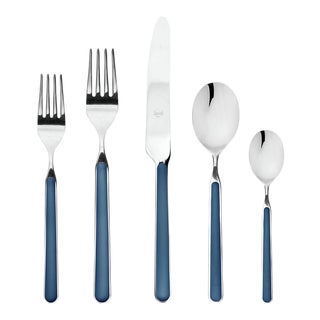 Mepra Fantasia 20-Piece Flatware Set, Blue For Sale