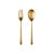 Contemporary Mepra Linea 2-Piece Serving Set (fork & Spoon), Ice Oro For Sale - Image 3 of 3