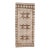 1970s Vintage Handmade Wool Cotton Beige Runner Rug For Sale