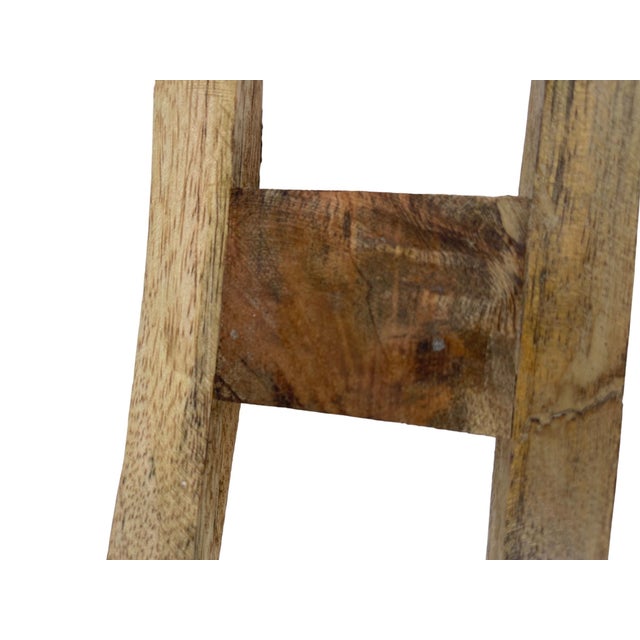 Large Vintage Holiday Wooden Rocking Horse Pony With Sterling Silver Appliqué For Sale - Image 10 of 11