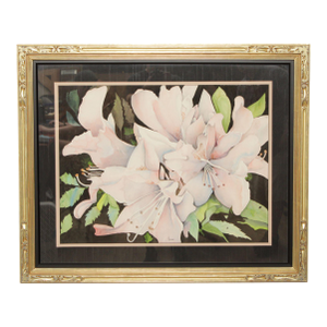 Frank Weiner Watercolor Painting, Pink Tiger'