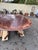 Wood English Round 72" Dining Table For Sale - Image 7 of 10
