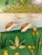 Green Mid 20th Century Arturo Alcala Mexican Folk Art Painting – Landscape With Birds, Owls, Elephants For Sale - Image 8 of 15