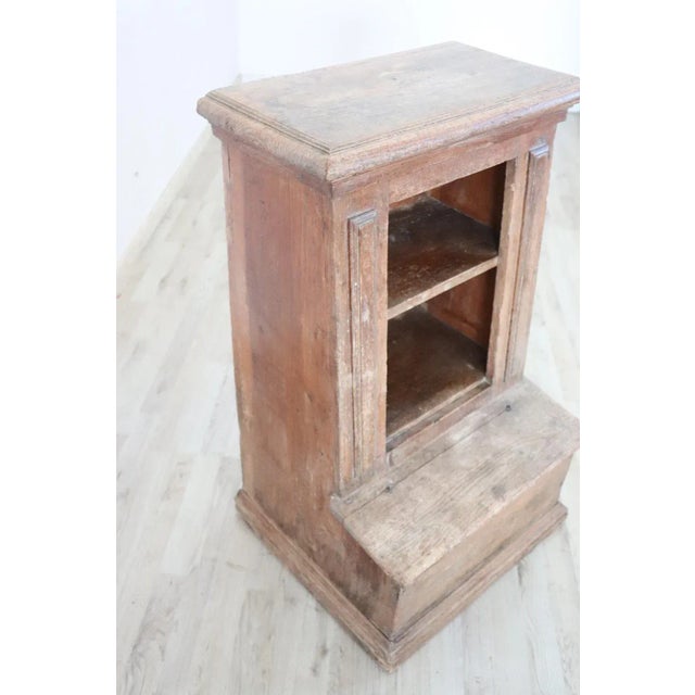 Antique Kneeler in Larch Wood, 1780s For Sale - Image 3 of 12