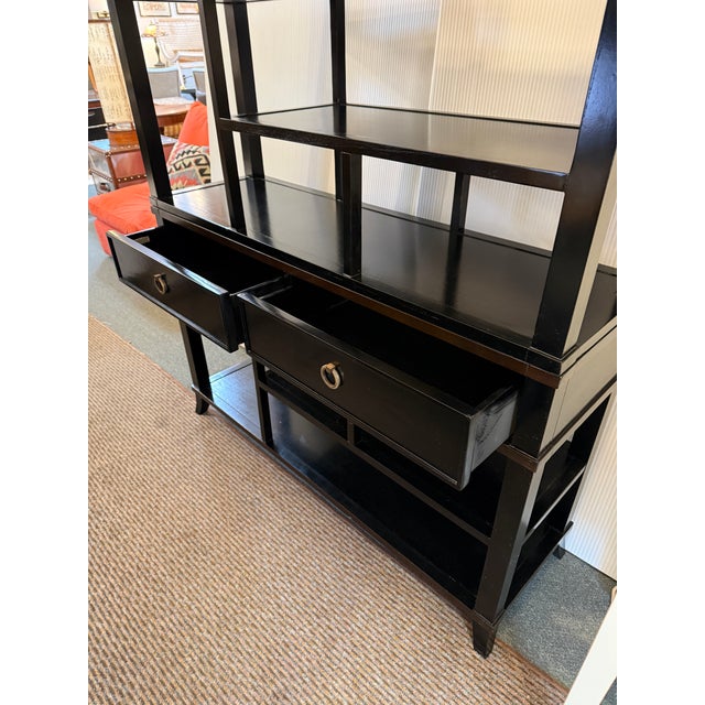 Wood Brownstone Furniture Metropolitan Etagere For Sale - Image 7 of 12