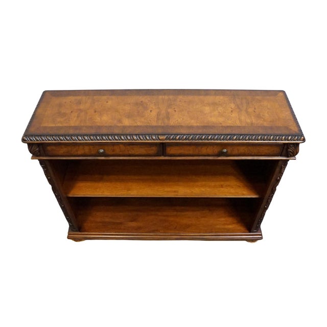 Hooker Furniture Seven Seas Collection Walnut Old World Mediterranean 56" Open Cabinet Console Table 500-50-311 For Sale - Image 9 of 13