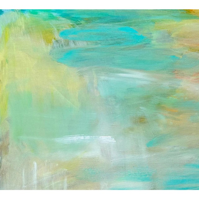 "Koi Pond" is an abstract expressionist oil painting on fine linen canvas by Trixie Pitts, a trusted artist seller on...