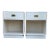 Pair of Vintage Campaign Style Bedside Tables For Sale