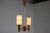 Wood and Glass Pendant Light, Czechoslovakia, 1980s For Sale - Image 13 of 15