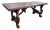 Rustic Handcrafted Chestnut Lyre Table, 1980s For Sale
