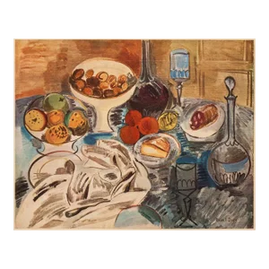 1940s After Raoul Dufy "Still Life", First Edition Period Swiss Offset Lithograph
