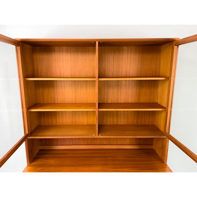 Teak Highboard with Glass Doors from Brouer Møbelfabrik, 1960s For Sale - Image 14 of 18