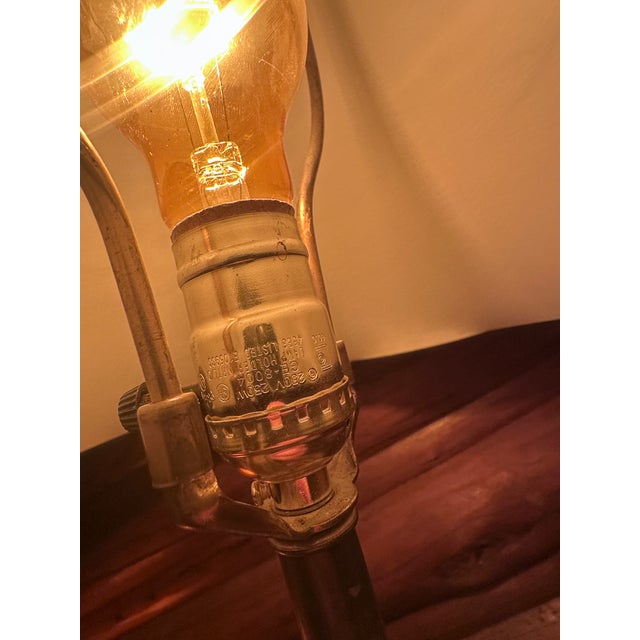 Wood Vintage Hollywood Regency Frederick Cooper Brass & Wood Trophy Urn Lamp For Sale - Image 7 of 12