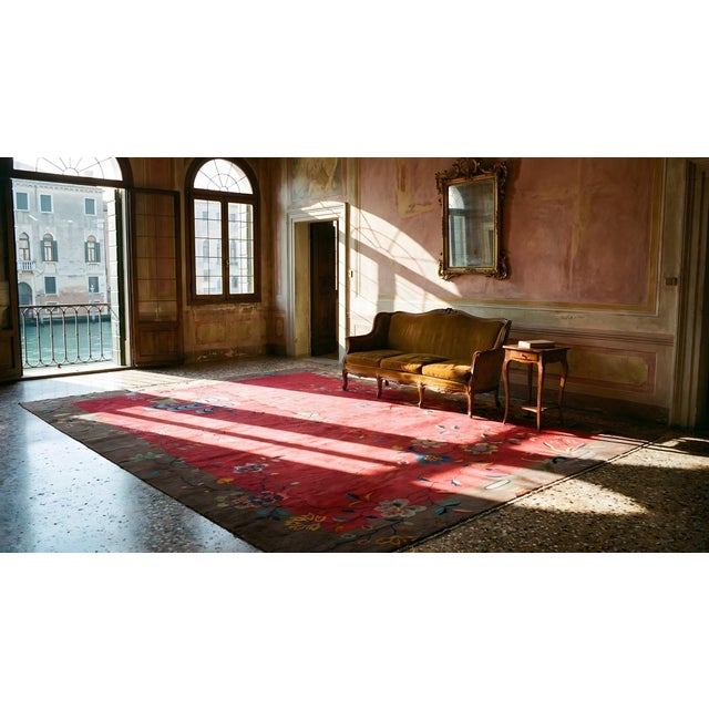1920s Chinese Art Deco Carpet ( 9' x 11'3'' - 275 x 343 ) For Sale - Image 14 of 15