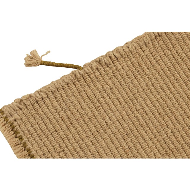 Rug & Kilim’s Custom Kilim in Beige-Brown Stripes For Sale In New York - Image 6 of 8