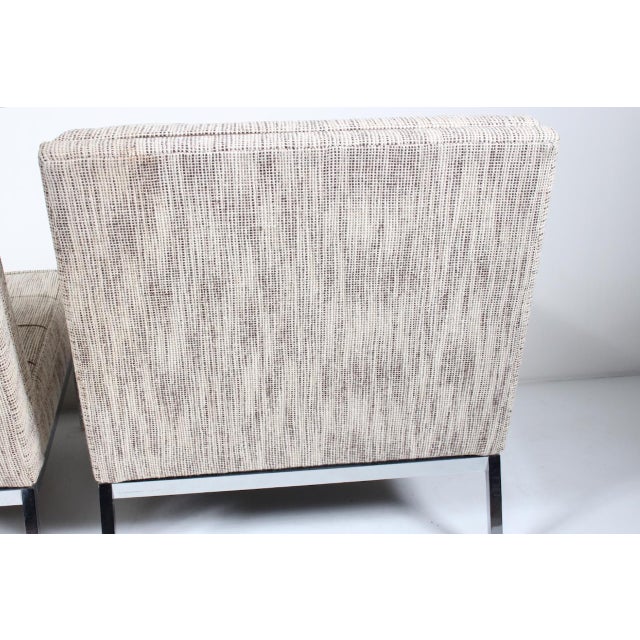 Pair of Florence Knoll Model 65 Chrome Slipper Lounge Chairs, 1973 For Sale - Image 14 of 18