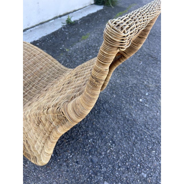 Wicker Chaise Lounge by Carl Öjerstam for Ikea, 1990s For Sale - Image 15 of 16
