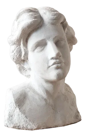 Statuary Bust, 1800s, Carrara Marble