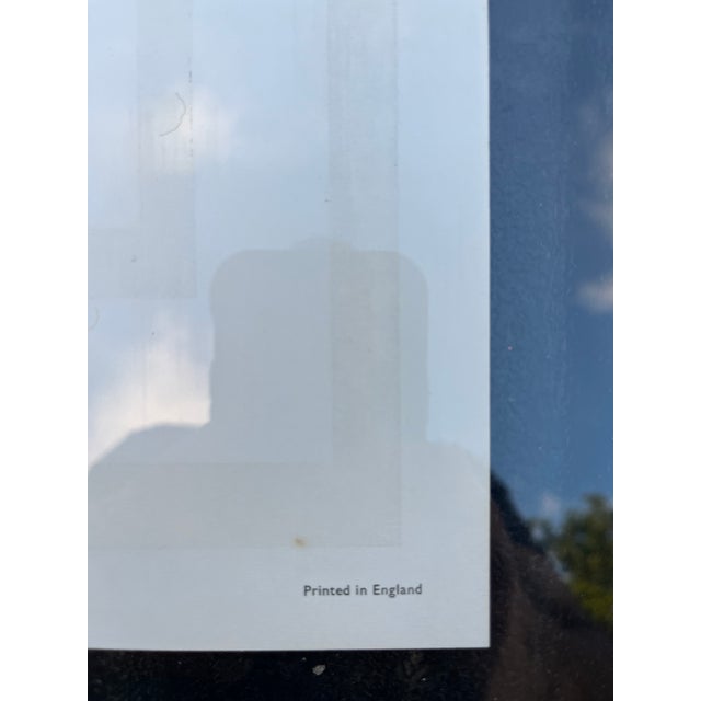 Vintage 1970s Op-Art Geometric Black and Silver Foil Framed Print. For Sale - Image 15 of 15