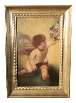 Bolognese School Artist, Putto, 17th Century, Oil on Canvas